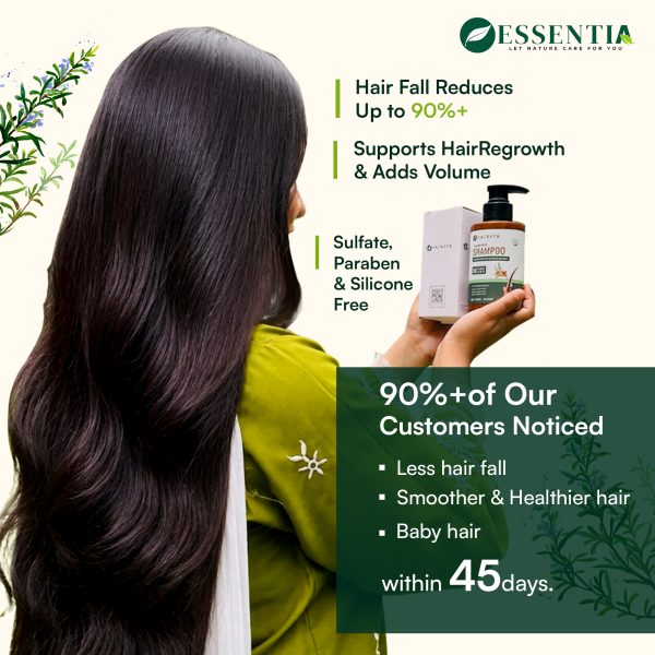 Rosemary anti-hair fall and hair growth sulfate-free shampoo and serum